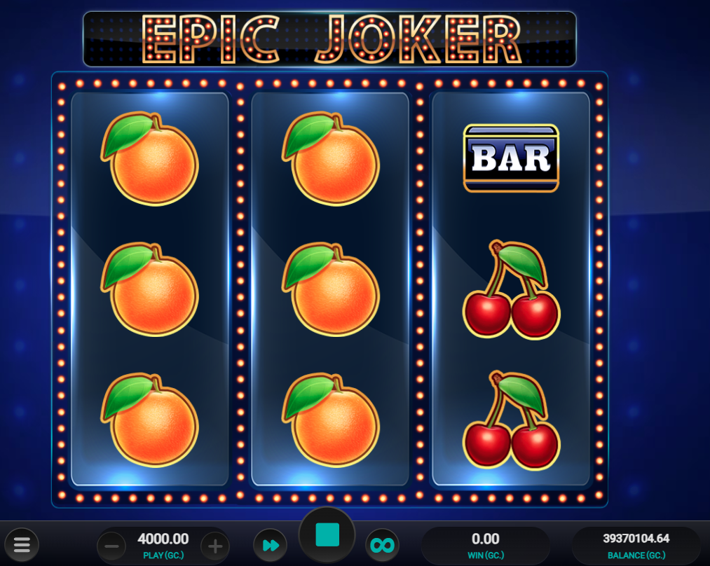 Epic Joker 3-reel slot game on Crown Coins Casino showing the optimal VIP grinding setup with 97 percent RTP and Joker Respin feature