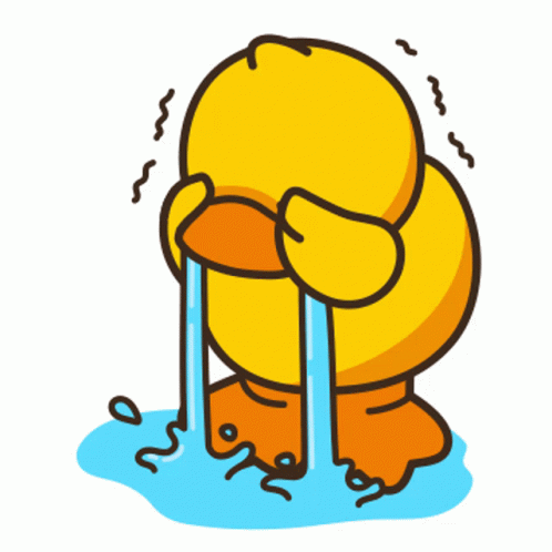 Crying duck missing out
