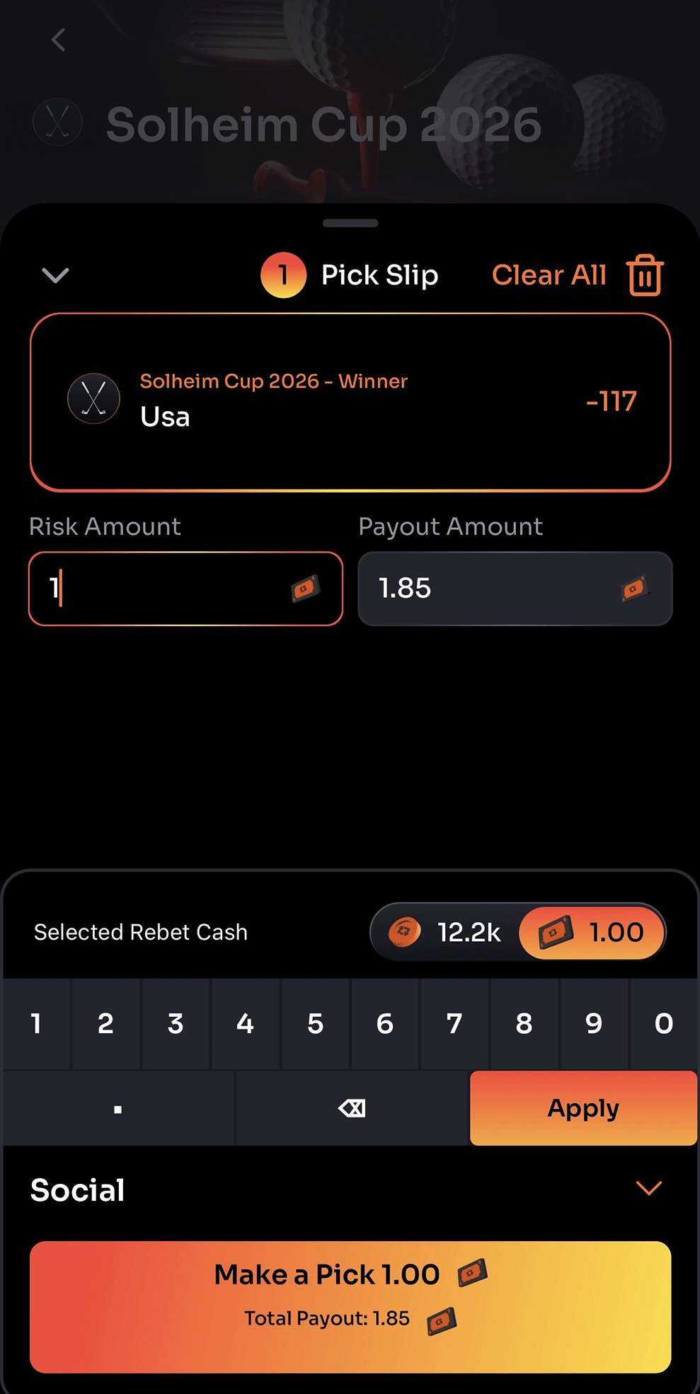 Solheim Cup - Best option for Fall 2025